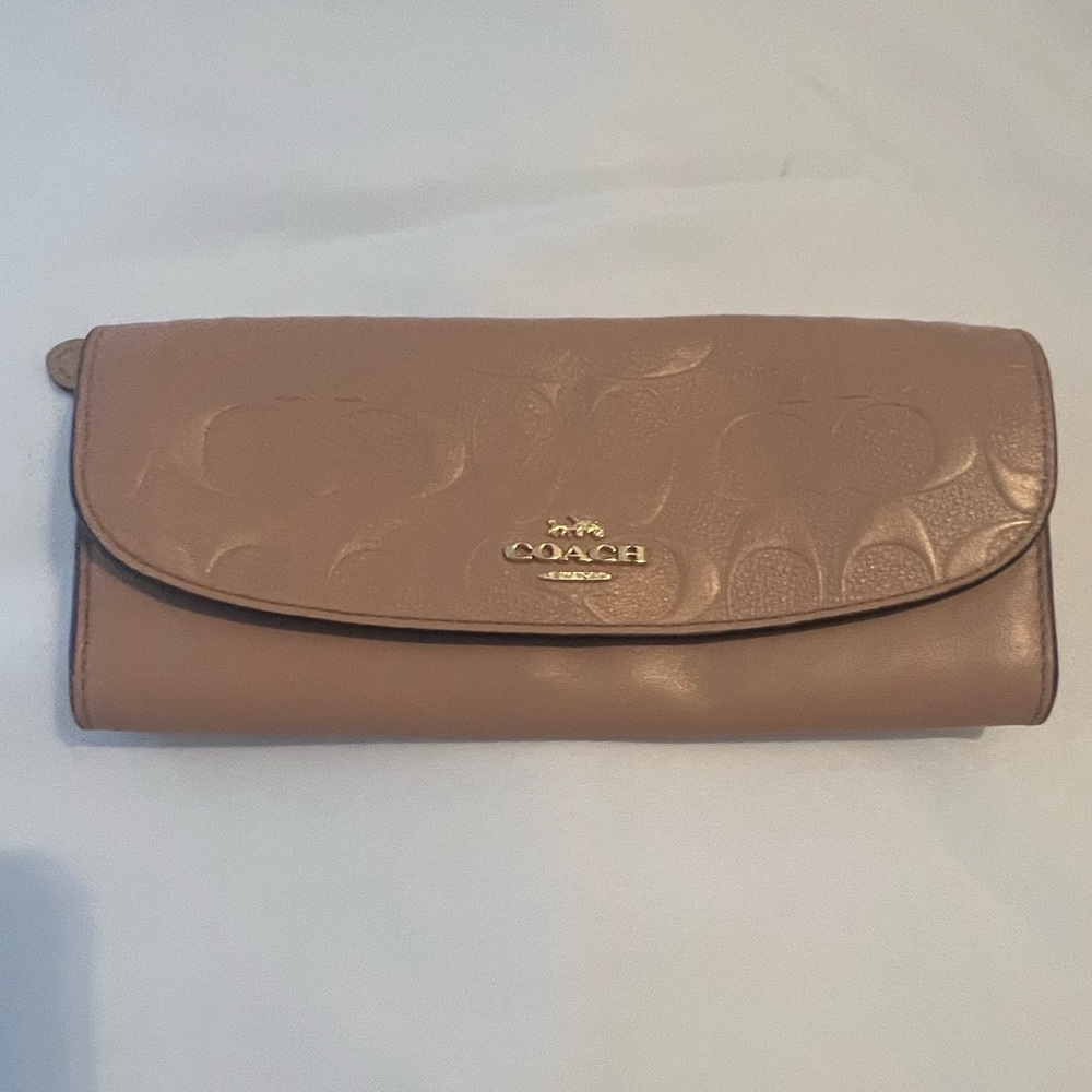 COACH F26814 NUDE PINK WALLET